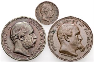 Medaljer for deltagelse i krigene 1848-1850 og 1864. (3)