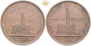 Silesia, Frankenstein, the destruction of the city, 1858