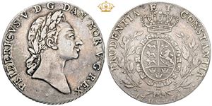 Speciedaler 1764 - forsidestempel af J. E. Bauert