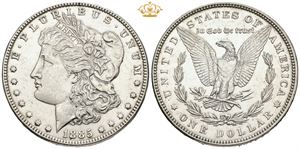 Dollar 1885 - Prooflike character.