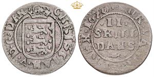 2 skilling 1677