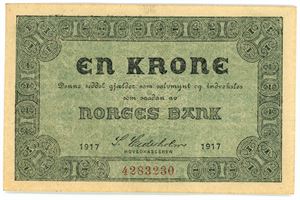 1 krone 1917