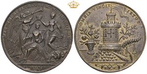 Satirical medal, Bohemian coronation, 1743