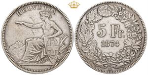 5 Franken 1874 B
