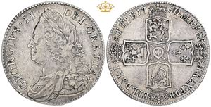 Halfcrown 1750, V. QUARTO