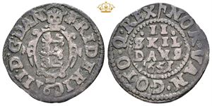 2 skilling 1651, sjælden
