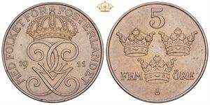 5 öre 1911