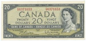 20 Dollars 1954, No. E/W6371653