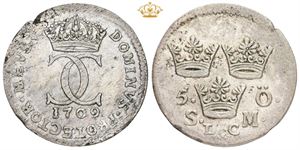 5 öre 1709