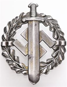 SA Sports Badge in silver