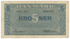 5 kroner 1944 AE, nr. 696652