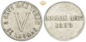 5 Cents 1888, Russel Bro's