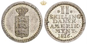 2 skilling 1816, medaljeprægskarakter