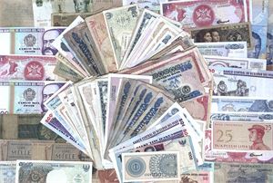 Collection banknotes, approx. 200 pcs., many different.