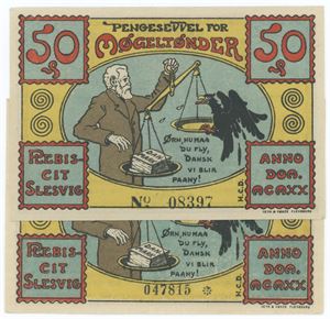 50 Pf. 1920 (2) forskellige. (2)