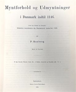 Myntforhold og Udmyntninger i Danmark indtil 1146