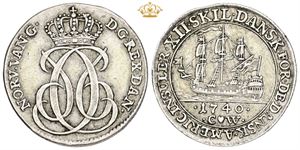 12 skilling 1740 - fint eksemplar