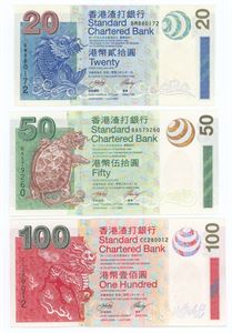 20, 50, 100 Dollars, 2003. (3)