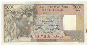 5000 Francs 1952.A