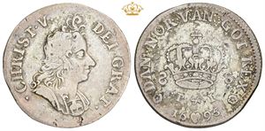 8 skilling 1695 - 'DEI GRAT'