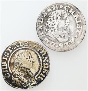 1/16 rigsdaler 1669, 1675. (2)