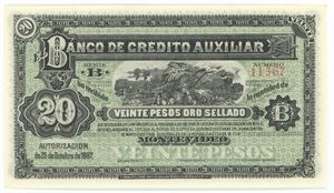 20 Pesos 1887, remainder