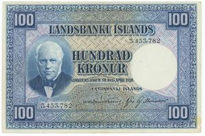 100 krónur u. år (1948), nr. 3453782