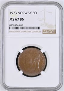 5 øre 1973 - MS 67 BN
