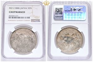 Yen year 21 (1888), NGC chopmarked