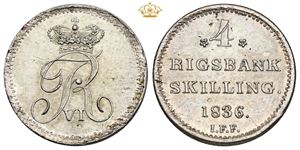 4 rigsbankskilling 1836