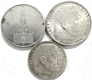 Germany, 2-5 Reichsmark 1935-1939. (3)