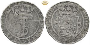 4 mark / krone 1658, samtidig forfalskning