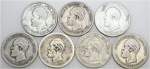 1 krone, forskellige. (7)