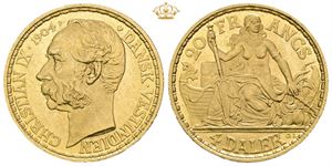 20 Francs / 4 Daler 1904