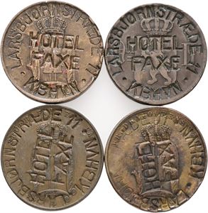 5 öre - countermarked Hotel Faxe. (4)