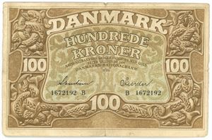 100 kroner 1940 B