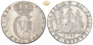 12 skilling 1767 (Kongsberg, 1790-1791)