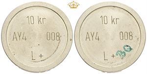 Formentlig forlæg til eller en standard af 10 kroner 1979-1988