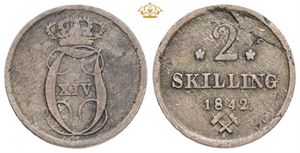 2 skilling 1842