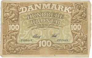 100 kroner 1932, nr. 355448