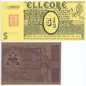 5 1/2 Disse u. år, 0,588 Leo d'or u. år (1980). (2)