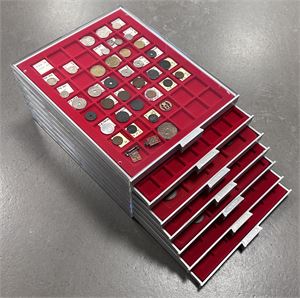 Samling skillings- og årgangmønter mm.