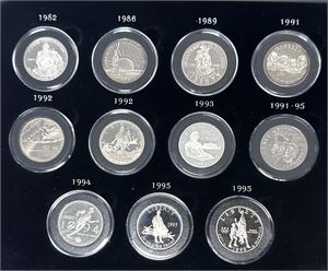 Commemorative half-dollars 1982-1995. (11)