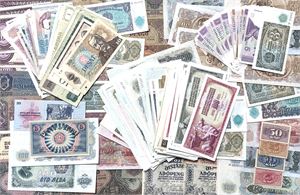 Collection banknotes, more than 250 pcs.