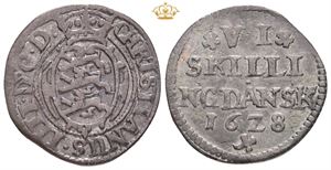 6 skilling 1628