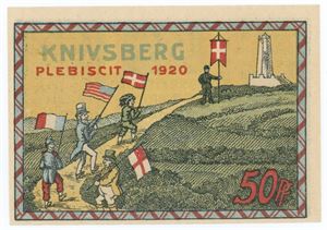 50 pf. 1920, Knivsberg, nr. 4564