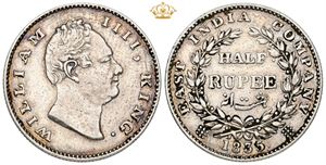 1/2 Rupee 1835