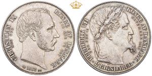 2 rigsdaler 1863 - 'Tronskiftespecie'.