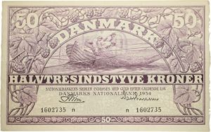 50 kroner 1954 n