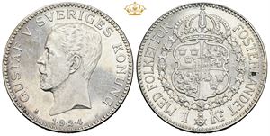 1 krona 1924, med punktum i årstal